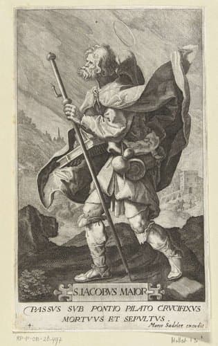 Apostel Jakobus de Meerdere (Jacobus Maior) als pelgrim