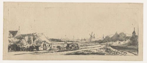 Landschap met een koets