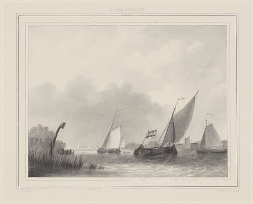 Groep zeilschepen op het water