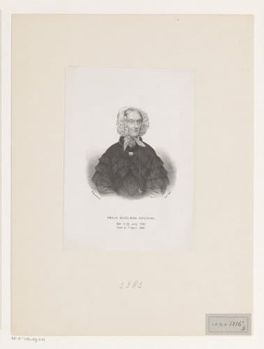 Portret van Amalia Wilhelmina Sieveking