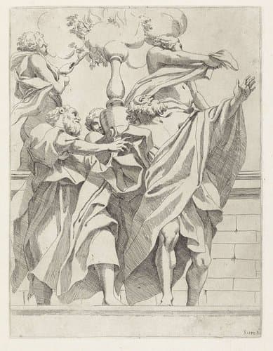 Koepeldecoraties door Correggio in de S. Giovanni Evangelista in Parma