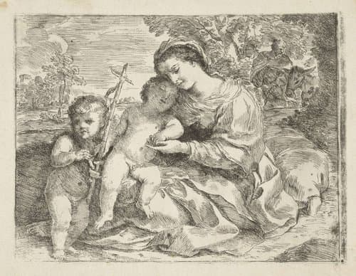 Heilige Familie met de jonge Johannes de Doper