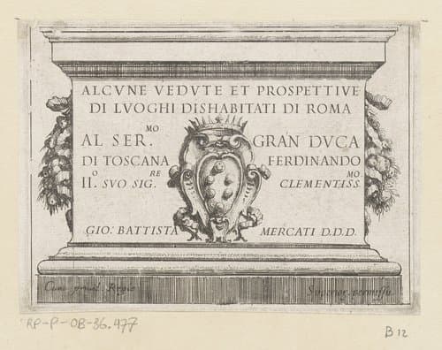 Alcune vedute et prospettive di luoghi dishabitati di Roma