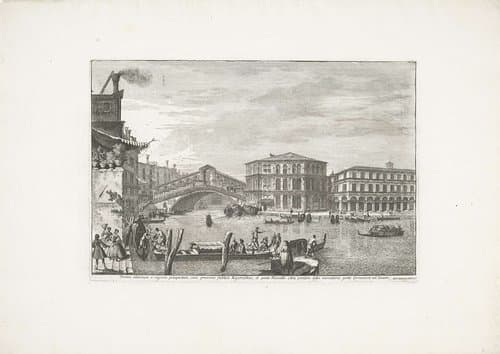 Ponte di Rialto en Palazzo dei Camerlenghi te Venetië