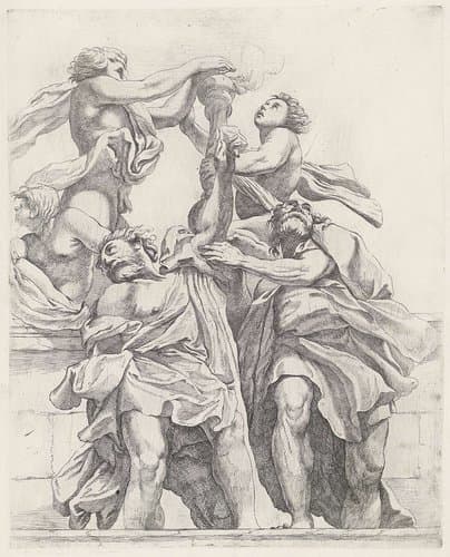 Koepeldecoraties door Correggio in de S. Giovanni Evangelista in Parma