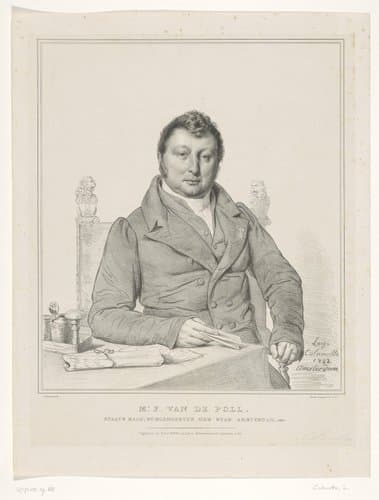 Portret van Frederik van de Poll, staatsraad en burgemeester van Amsterdam
