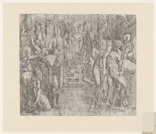 Alexander de Grote steekt Persepolis in de brand