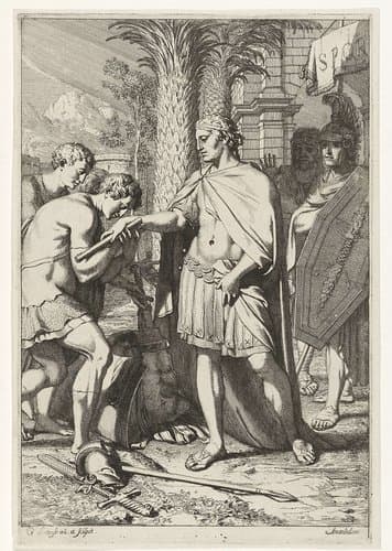 Veldheer schenkt verslagen krijgslieden genade