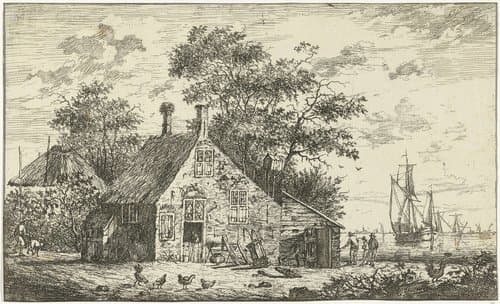 Boerderij aan een rivier