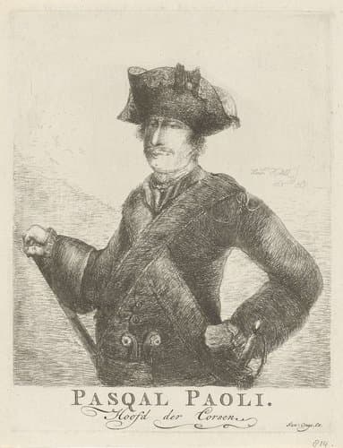 Pasqual Paoli Hoofd der Corsen