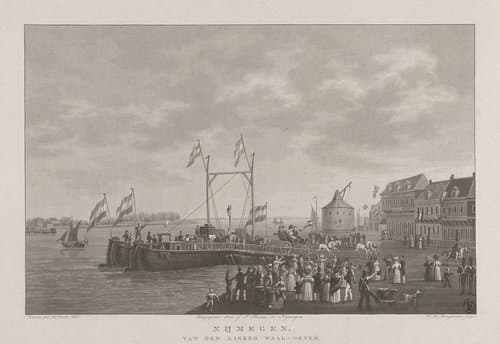 Nijmegen, van den linker Waal-oever