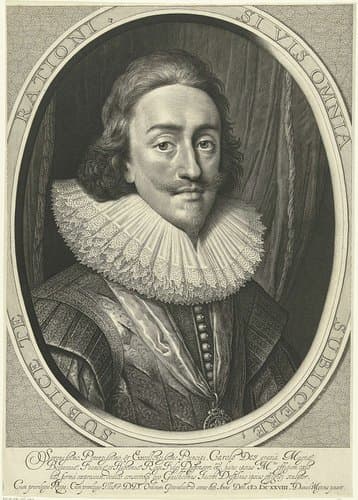 Portret van Karel I, koning van Engeland in ovaal