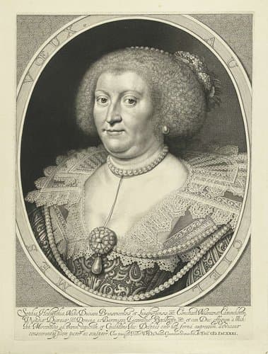 Portret van Sophia Hedwig van Brunswijk-Wolfenbüttel