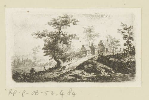 Landschap met boerderijen