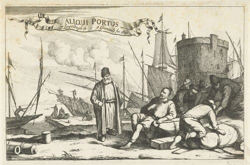 Haven met kooplieden