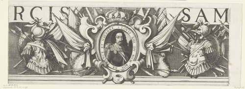 Beleg van Saint Martin op het Île de Ré, juli-november 1627 (randwerk, deel middenboven)