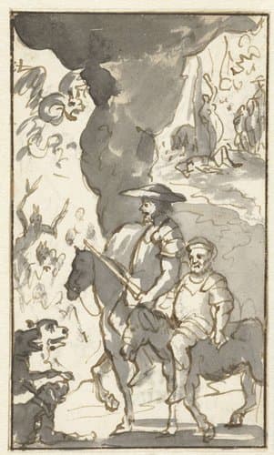 Ontwerpen voor het vijfde deel van Histoire de l'admirable Don Quixotte (...)