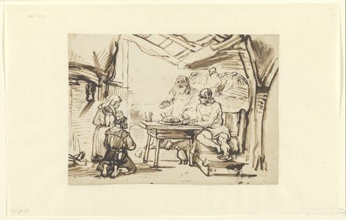 Jupiter en Mercurius bij Philemon en Baucis