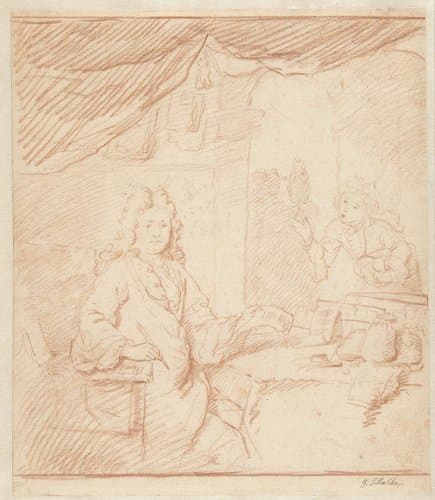 Kunstboek of Studiealbum van Caspar Netscher