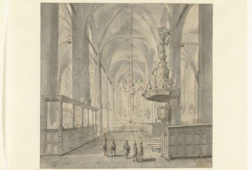 Interieur van de Sint-Michaëlskerk te Zwolle
