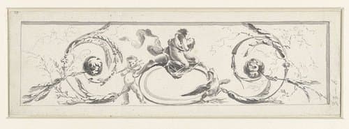 Fries, samengesteld uit acanthus-ranken