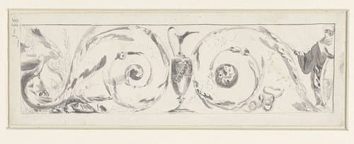 Fries, samengesteld uit acanthus-ranken