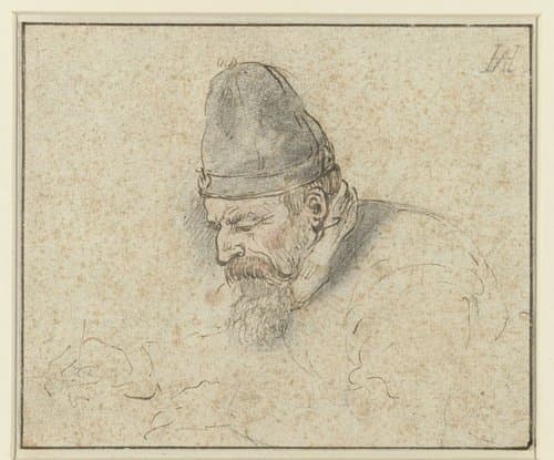 (Zelf)portret van Hendrick Avercamp