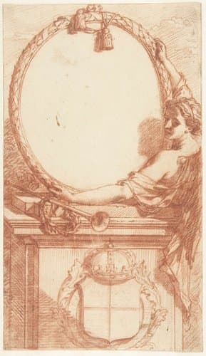 Ontwerp voor het kader rond een portret van Hendrik VIII