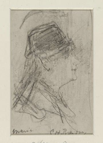 Portret van Marie Breitner