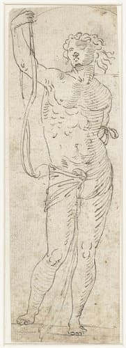 Staande man met lendendoek