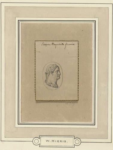 Gemme met het portret van keizer Galba in profiel