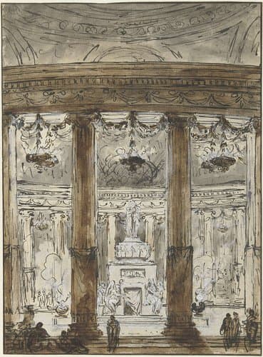 Interieur van een mausoleum