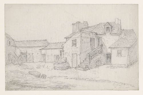 Binnenplaats van een boerderij