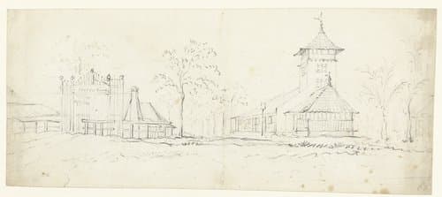 Buitenplaats Soorendaal met een kerk