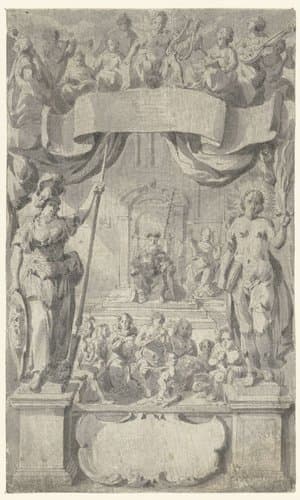 Titelblad met allegorische figuren