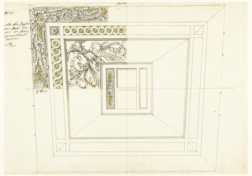 Interieurdecoraties van het statenjacht der Gecommitteerde Raden van Holland