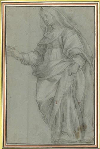 Studie voor een Maria bij haar huwelijk