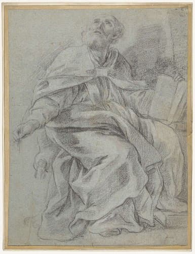 De H. Hilarius, de Drieëenheid aanschouwende