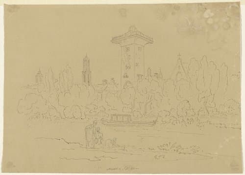 Gezicht op de Smeetoren te Utrecht