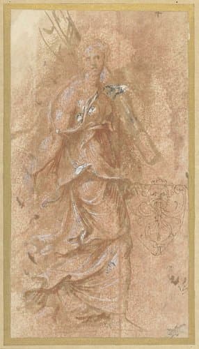 Vrouw en een mascaron