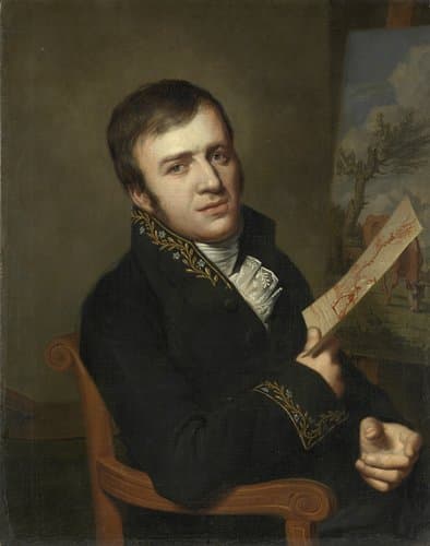 Jan (Baptist) Kobell II (1778-1814). Schilder, in het uniform van een lid van het Koninklijk Instituut van Wetenschappen, Letterkunde en Schoone Kunsten