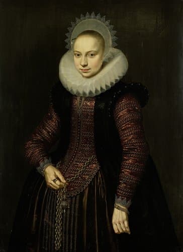 Portret van Brechtje Overrijn van Schoterbosch (1592-1618)
