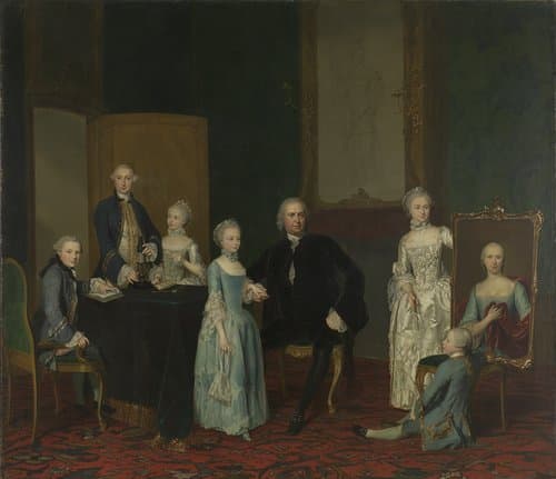 Portrait of Pieter Cornelis Hasselaer, Adviser to the Dutch East India Company and Burgomaster of Amsterdam, with his Family