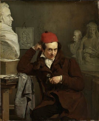 Portret van Louis Royer (1793-1868). Beeldhouwer