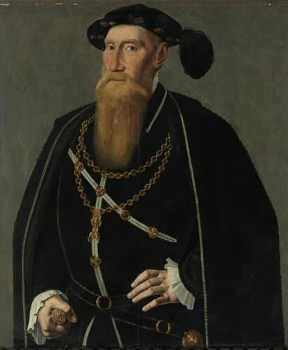 Reinout III van Brederode (1493-1556), Heer van Vianen. Deken der Orde van het Gulden Vlies, raad en kamerheer van Karel V