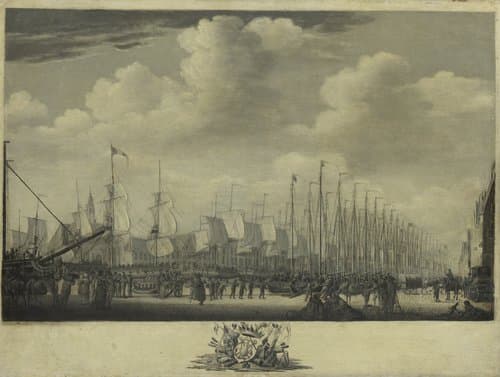 Mustering the Fleet in the Harbor of Vlissingen, 1804