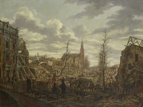 The Rapenburg, Leiden, three Days after the Explosion of a Powder Ship on 12 January 1807