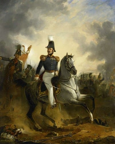 Luitenant-generaal Frederik Knotzer in de slag bij Houthalen, gedurende de Tiendaagse Veldtocht, 1831