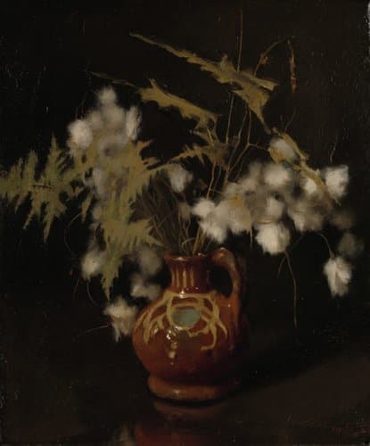 Jar with Cotton Grass