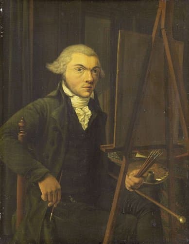 Portret van een schilder, vermoedelijk Harmanus Uppink (1765-91)